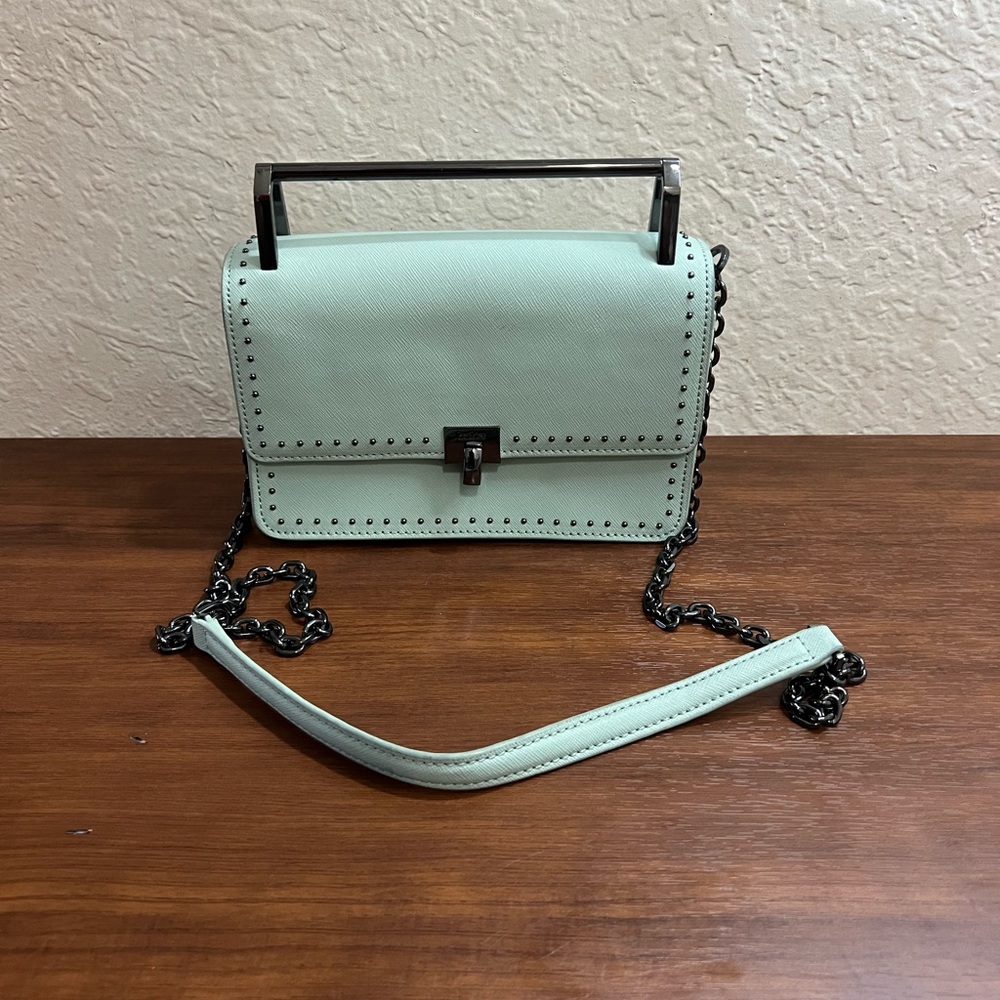 Botkier Green Crossbody Bag with Chain Strap